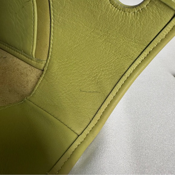 Coach 9993 Lime Green Leather Mini Bucket Shoulder Bag Crossbody Vintage Y2K - Picture 10 of 16